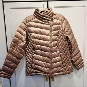 EDDIE BAUER LADIES DOWN “CHAMPAGNE” JACKET, Size L